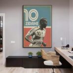 vintage zidane poster 1