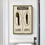 vintage toilettenplakat
