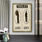 vintage toilettenplakat