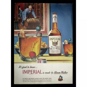 vintage whisky poster