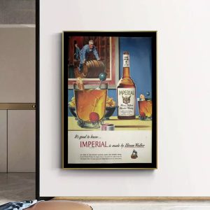 vintage whisky poster
