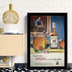vintage whisky poster