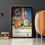 vintage whisky poster