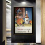 vintage whisky poster