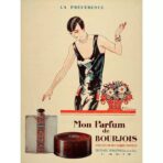 vintage parfum werbeplakat