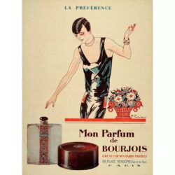 vintage parfum werbeplakat