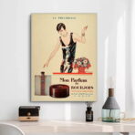 vintage parfum werbeplakat