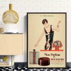 vintage parfum werbeplakat