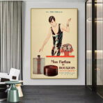 vintage parfum werbeplakat