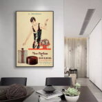 vintage parfum werbeplakat