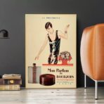 vintage parfum werbeplakat