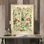 vintage blumen poster