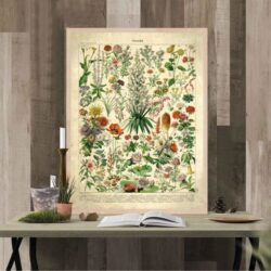 vintage blumen poster