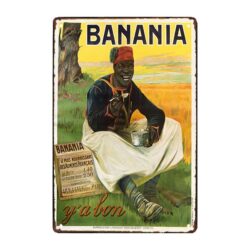 old banania werbetafel