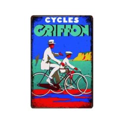 plaque metal vintage cycles greif