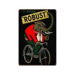 metallplatte vintage fahrrader robust