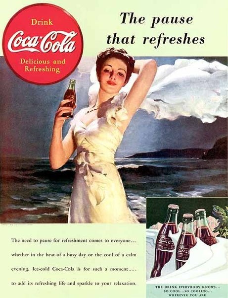 gil-elvgren gil elvgren coca cola