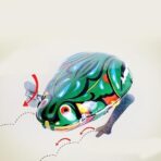 spielzeug springender frosch