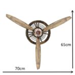 propellerflugzeug wanduhr