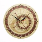 astronomische uhr aus holz