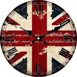 uhr mit englischer flagge