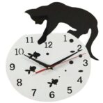 katzen wanduhr