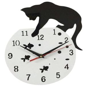 katzen wanduhr