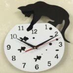katzen wanduhr