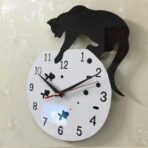katzen wanduhr
