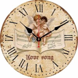 uhr deko engel