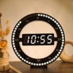 vintage digital wanduhr