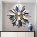 blatt wanduhr