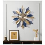 blatt wanduhr
