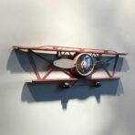 vintage flugzeug wanduhr