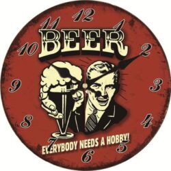 bier wanduhr