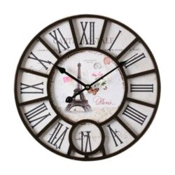 vintage weisse wanduhr