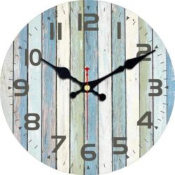 hellblaue wanduhr