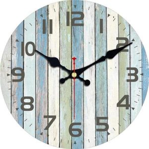 hellblaue wanduhr