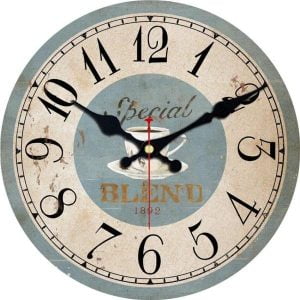 kaffee wanduhr