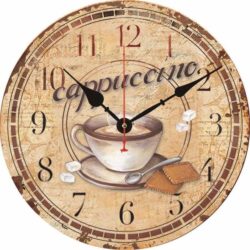 cappuccino wanduhr