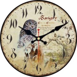 eulen wanduhr 1