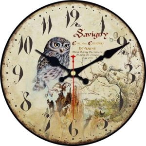 eulen wanduhr 1