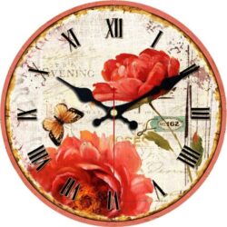 mohn wanduhr