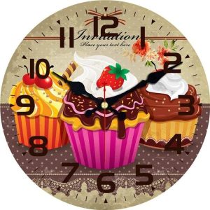 cupcake wanduhr