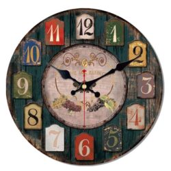farbige wanduhr
