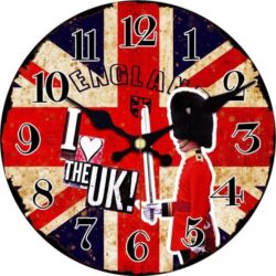 englische flagge wanduhr