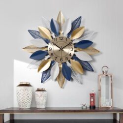 blatt wanduhr