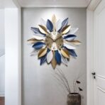 blatt wanduhr