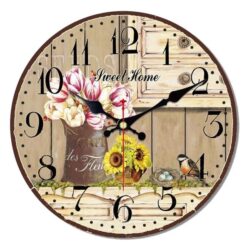 blumen wanduhr 1
