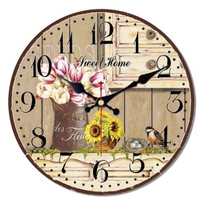 blumen wanduhr 1